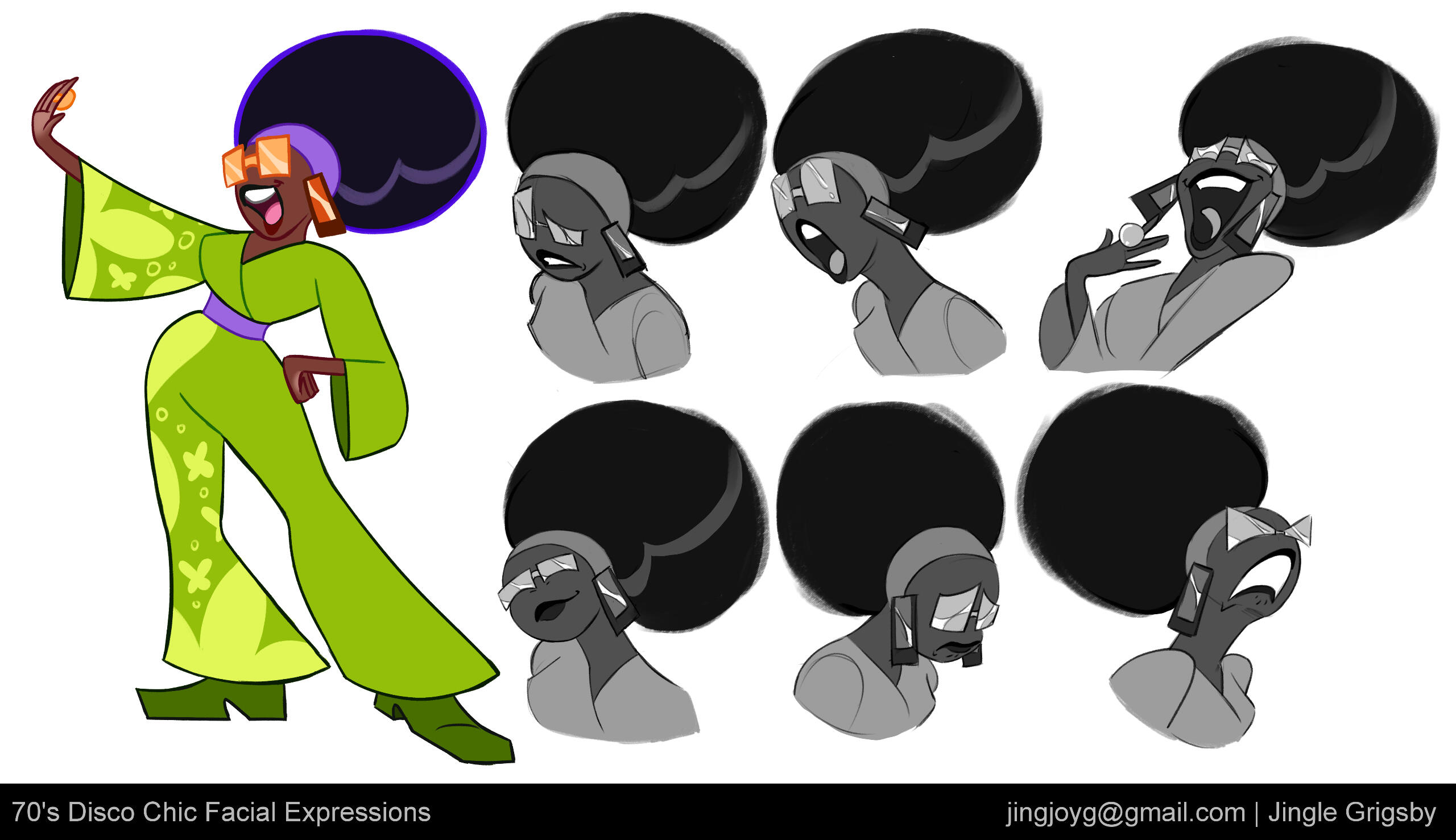 70s Disco Character